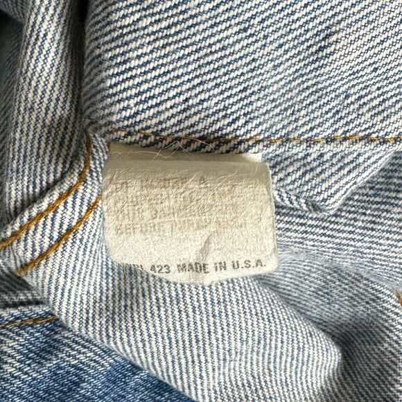 Vintage Levi’s 1980’s Jean Denim Jacket Blue Rare Mens size 40 Made in Usa - Picture 11 of 16